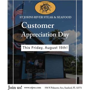 Customer Appreciation Day – Friday, August 15th