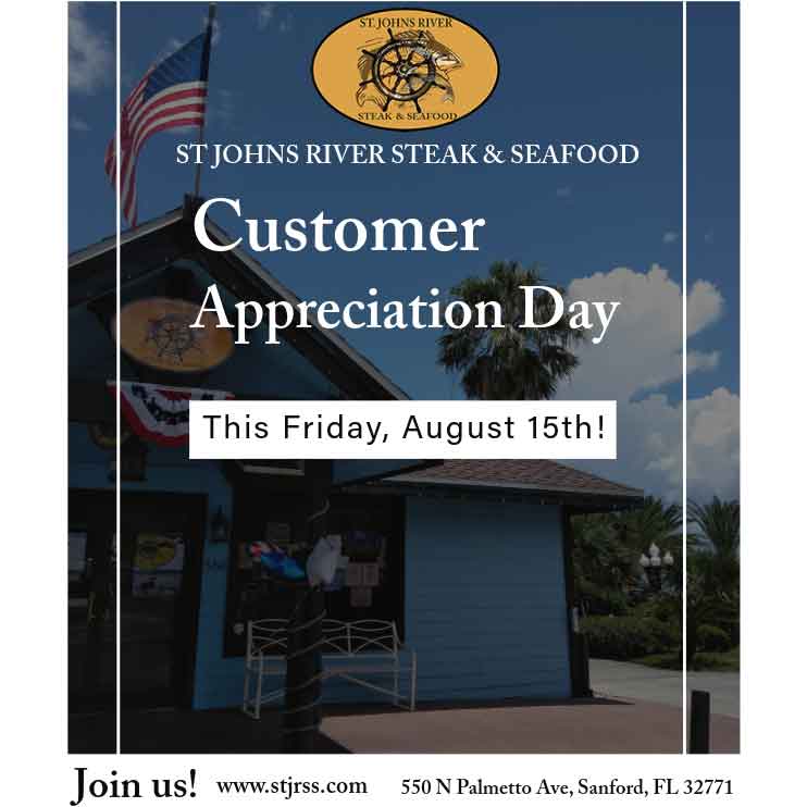 Customer Appreciation Day – Friday, August 15th