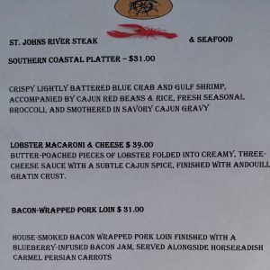 Memorial Weekend Specials at St. Johns River Steak & Seafood